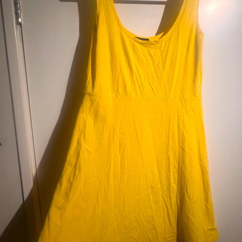 Angie Yellow skater dress